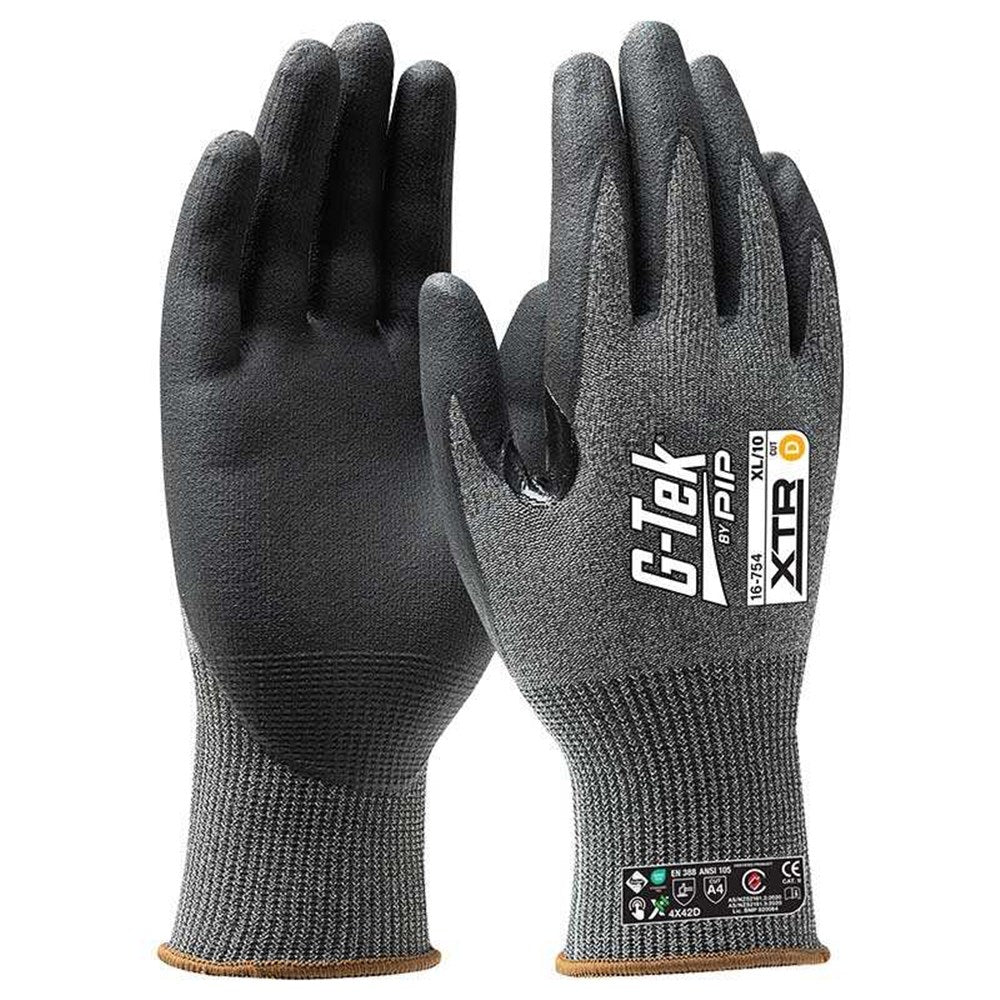 G-Tek Xtr 15G Cut D Palm Dip Glove 16-754