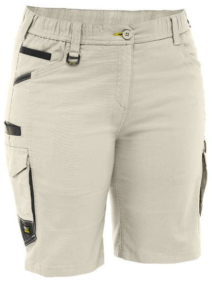 BSHL1338 Bisley Women's Flx & Move™ Elastic Waist Cargo Short