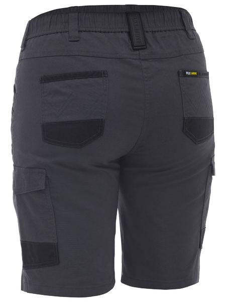 BSHL1338 Bisley Women's Flx & Move™ Elastic Waist Cargo Short