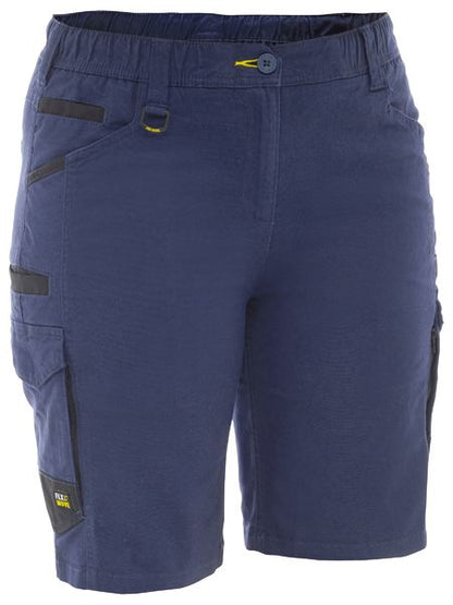 BSHL1338 Bisley Women's Flx & Move™ Elastic Waist Cargo Short
