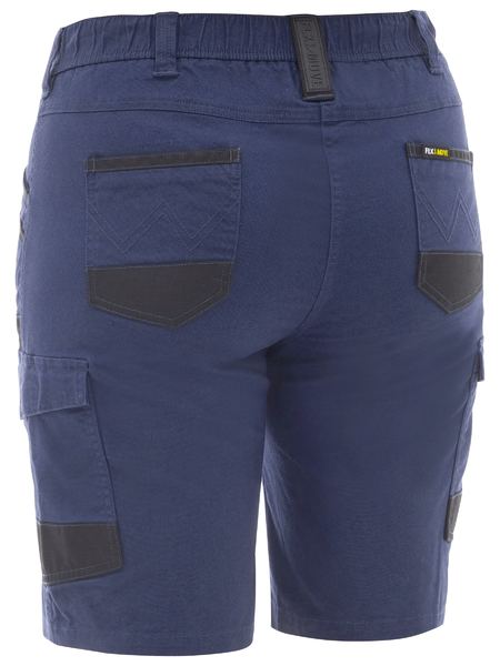 BSHL1338 Bisley Women's Flx & Move™ Elastic Waist Cargo Short
