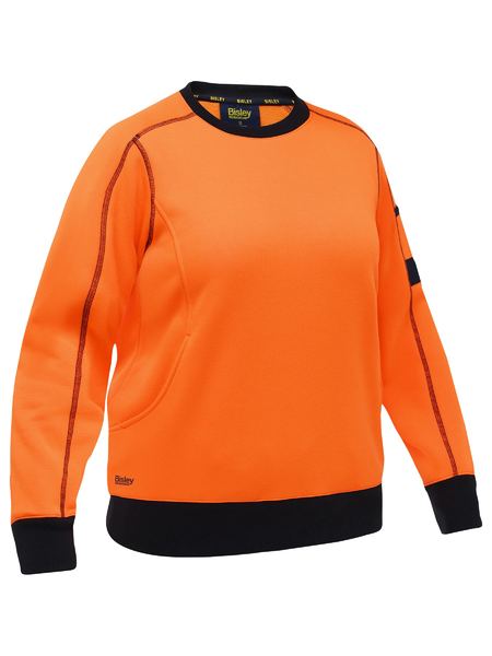 BKL6722 Bisley Women's Work Fleece Crew Neck Jumper
