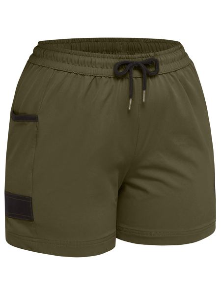 BSHL1331 Bisley Women's Flx & Move™ 4-Way Stretch Elastic Waist Short