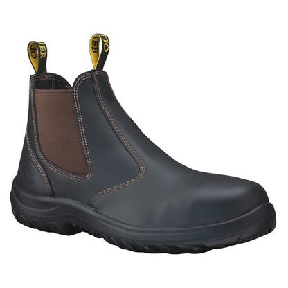 34626 Oliver Claret Elastic Sided Safety Boot