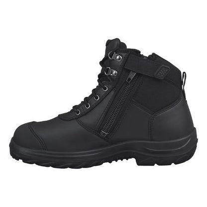34660 Oliver Black Zip Sided Ankle Safety Boot