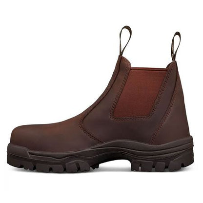 Oliver 45627 Brown Elastic Sided Safety Boot