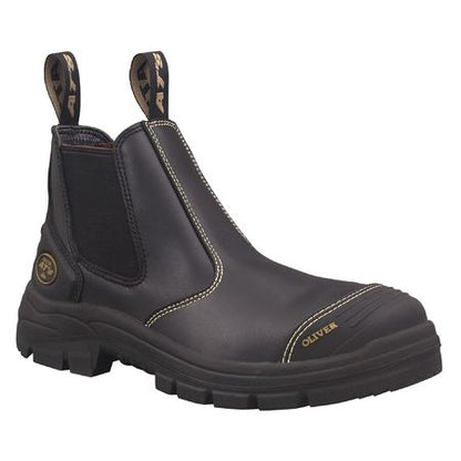 Oliver 55320 Black Elastic Sided Safety Boot