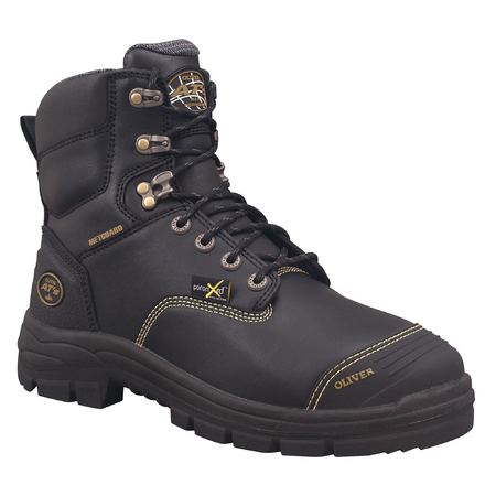 55346 Oliver 150mm Black Lace Up Met Safety Boot
