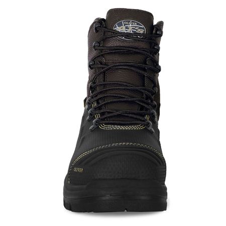 65490Z Oliver 150mm Brown Lace Up Zip Sided Safety Boot