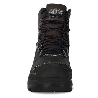65490Z Oliver 150mm Brown Lace Up Zip Sided Safety Boot