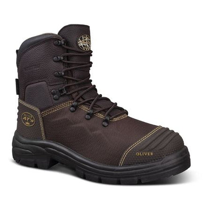 65490 Oliver 150mm Brown Lace-up Safety Boot