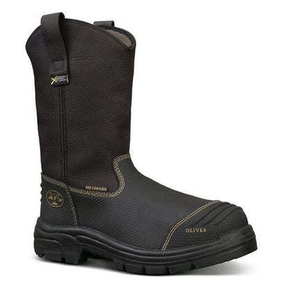 65493 Oliver 240mm Brown Pull On Riggers Safety Boot