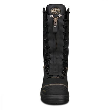 65791 Oliver 350mm Black Laced In Zip Mining Boot