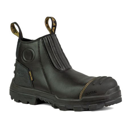 Oliver 54520 Black Elastic Sided Safety Boot