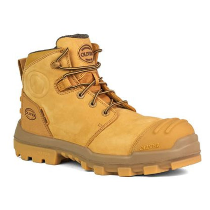 Oliver 54530Z 130mm Wheat Zip Sided Safety Boot
