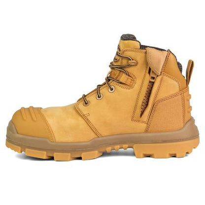 Oliver 54530Z 130mm Wheat Zip Sided Safety Boot