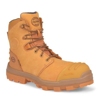 Oliver 54532Z 150mm Wheat Zip Sided Safety Boot
