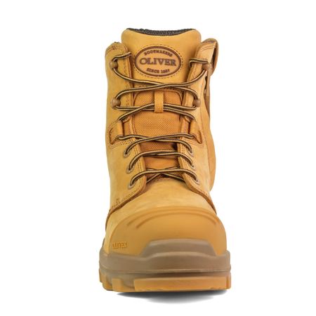 Oliver 54533Z 150mm Wheat Zip Sided Boot with Low-Cut Collar Safety Boot