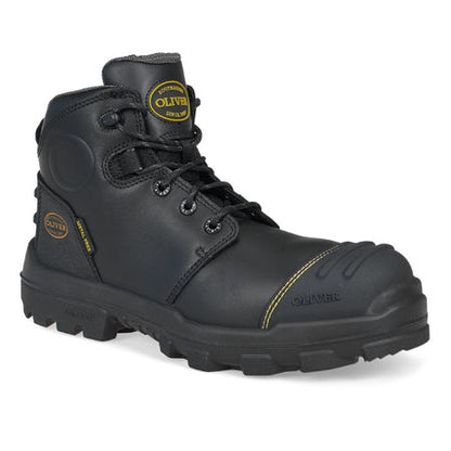 Oliver 54540Z 130mm Black Zip Sided Safety Boot