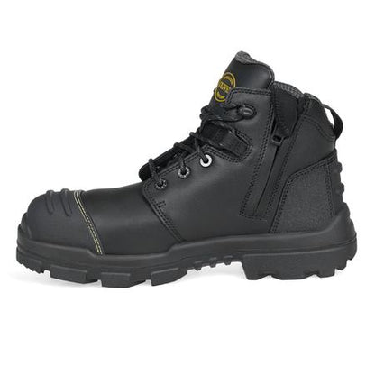 Oliver 54540Z 130mm Black Zip Sided Safety Boot