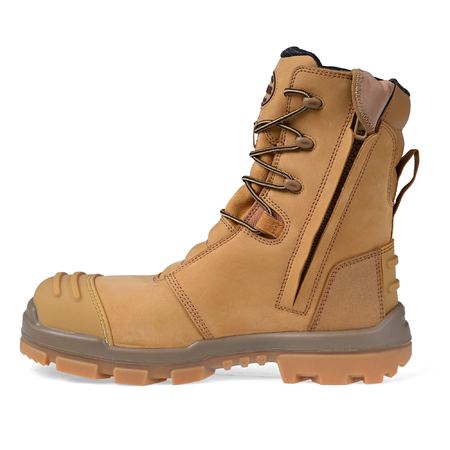 Oliver 54585Z 200mm Hi-Leg Wheat Zip Sided Safety Boot