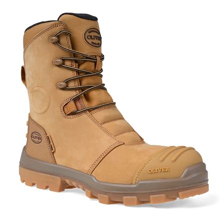Oliver 54585Z 200mm Hi-Leg Wheat Zip Sided Safety Boot