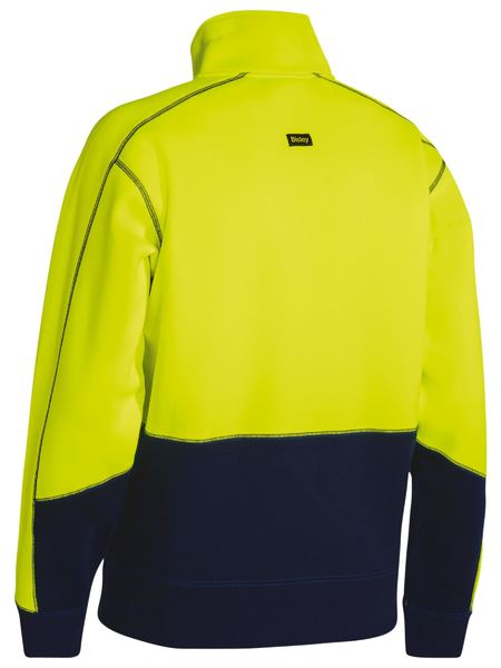 Bisley BK6989 Hi Vis Fleece 1/4 Zip Pullover
