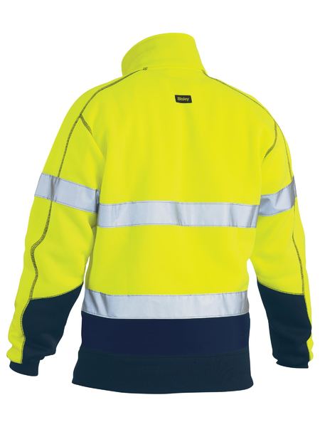 Bisley BK6989T Taped Hi Vis 1/4 Zip Fleece Pullover