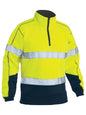 Bisley BK6989T Taped Hi Vis 1/4 Zip Fleece Pullover