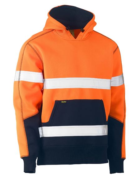 Bisley BK6619T Taped Two Tone Fleece Hoodie Pullover