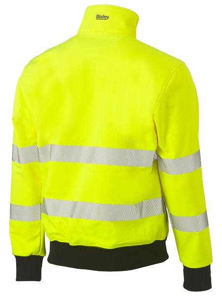 Bisley BJ6979T Taped Hi Vis Soft Shell Bomber Jacket