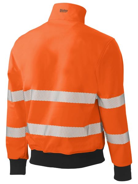 Bisley BJ6979T Taped Hi Vis Soft Shell Bomber Jacket