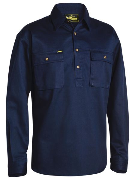 Bisley BSC6433 Closed Front Cotton Drill Shirt