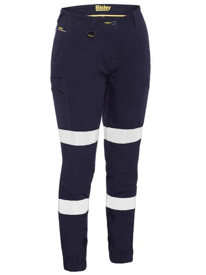 Bisley BPL6028T Women's Taped Cotton Cargo Cuffed Pants