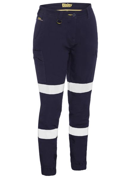 Bisley BPL6028T Women's Taped Cotton Cargo Cuffed Pants