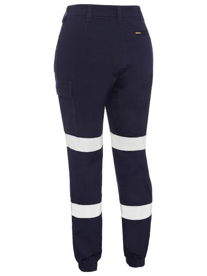 Bisley BPL6028T Women's Taped Cotton Cargo Cuffed Pants