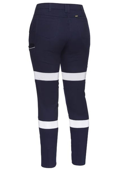 Bisley BPL6015T Women's Taped Mid Rise Stretch Cotton Pants