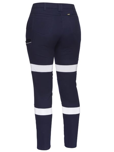 Bisley BPL6015T Women's Taped Mid Rise Stretch Cotton Pants
