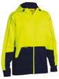 Bisley BK6819 Hi Vis Zip Front Fleece Hoodie