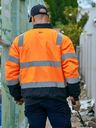 Bisley BJ6730T  Taped Hi Vis Bomber Jacket with Padded Lining