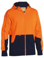 Bisley BK6819 Hi Vis Zip Front Fleece Hoodie