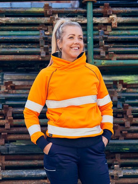 BKL6818T Bisley Women's Taped Hi Vis Fleece Jumper