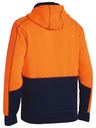 Bisley BK6819 Hi Vis Zip Front Fleece Hoodie