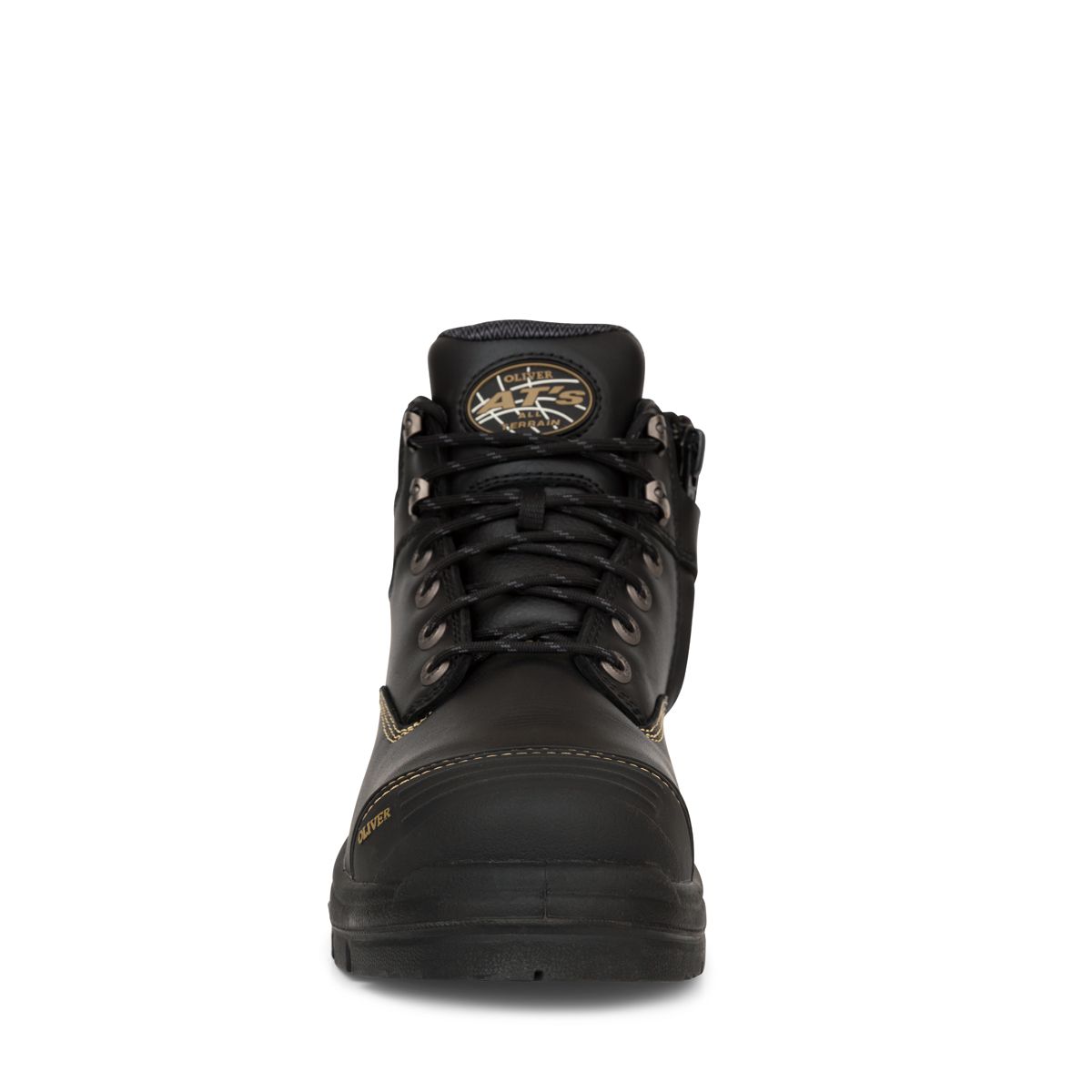 Oliver 55-340Z 130mm Black Zip/Lace Safety Boot