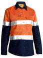 Bisley BL6696T Women's Taped Hi Vis Cool Lightweight Drill Shirt