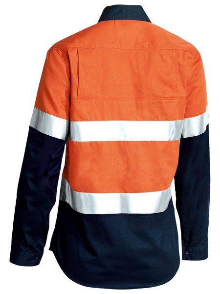Bisley BL6696T Women's Taped Hi Vis Cool Lightweight Drill Shirt