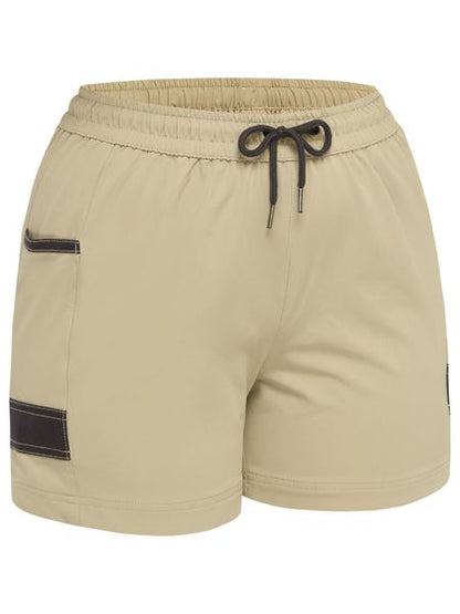 BSHL1331 Bisley Women's Flx & Move™ 4-Way Stretch Elastic Waist Short