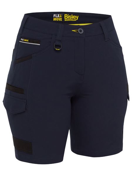 BSHL1332 Bisley Women's Flx & Move™ 4-Way Stretch Zip Cargo Short