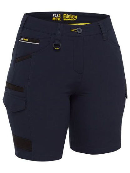 BSHL1332 Bisley Women's Flx & Move™ 4-Way Stretch Zip Cargo Short