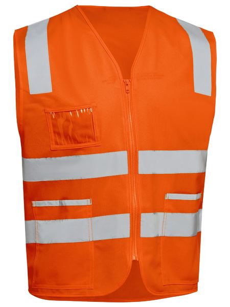 Bisley Taped Hi Vis Safety Zip Vest BV0341T